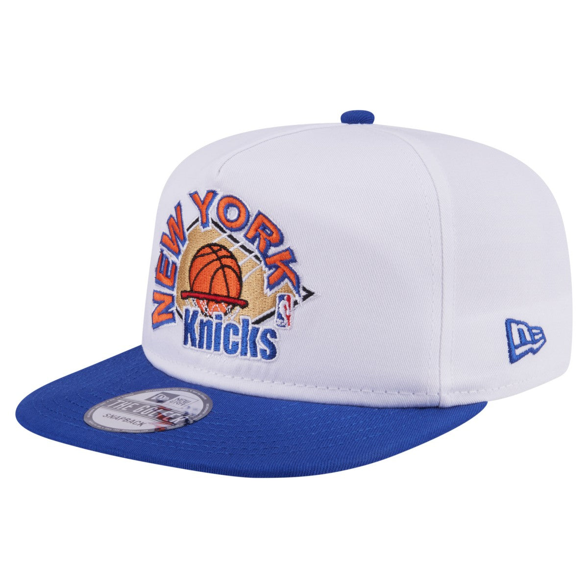 New York Knicks Hardwood Two-Tone Golfer Adjustable Hat - White/Blue discount