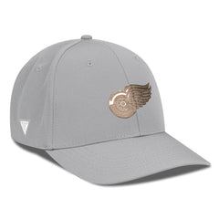 Detroit Red Wings Levelwear Rise Copper Insignia Flex Hat - Gray Hats