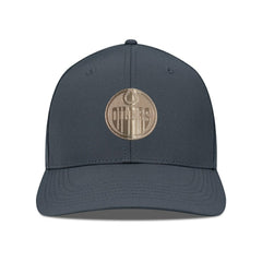 Edmonton Oilers Levelwear Rise Copper Insignia Flex Hat - Charcoal Hats
