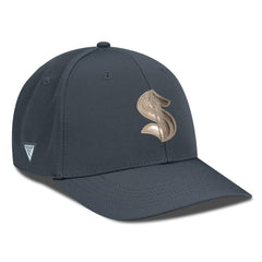 Seattle Kraken Levelwear Rise Copper Insignia Flex Hat - Charcoal Hats