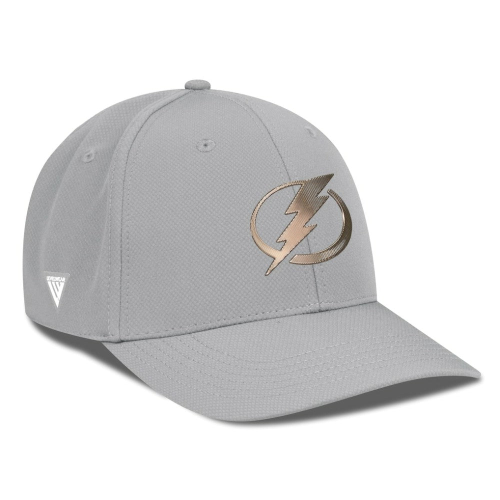 Tampa Bay Lightning Levelwear Rise Copper Insignia Flex Hat - Gray Hats