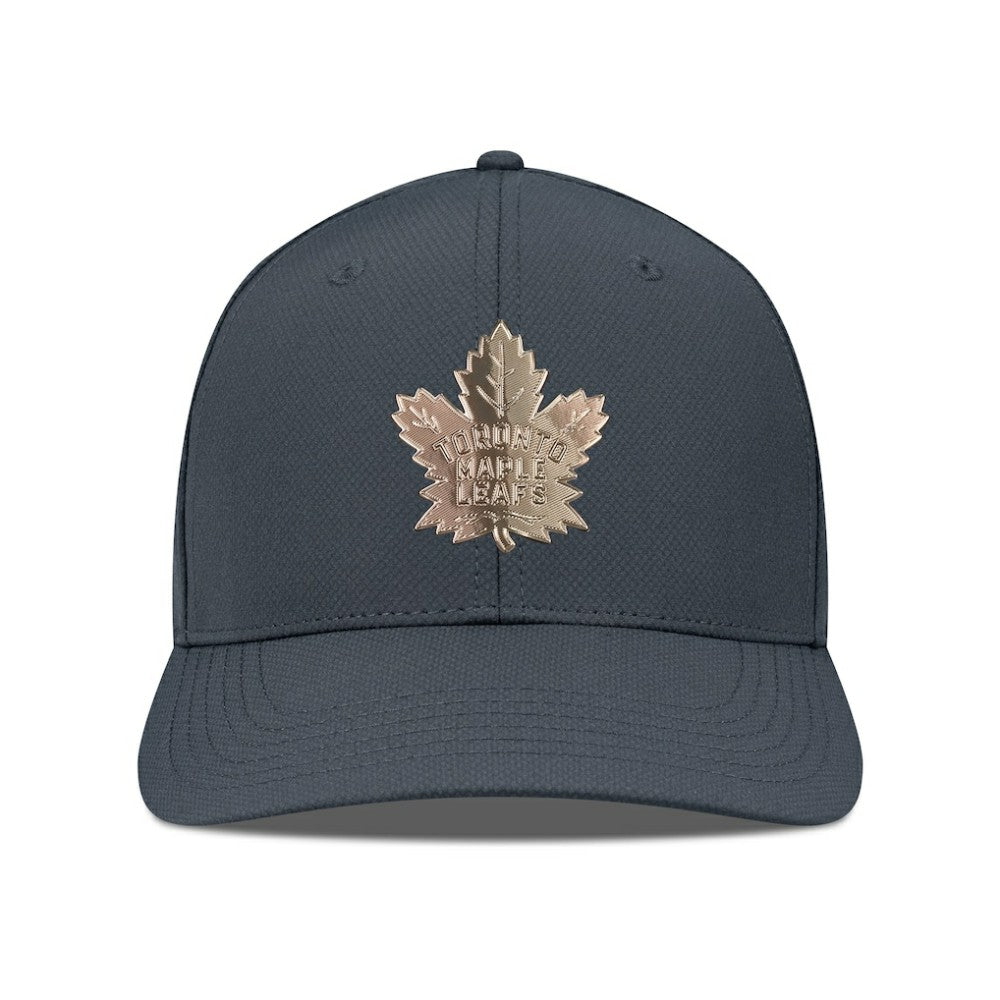 Toronto Maple Leafs Levelwear Rise Copper Insignia Flex Hat - Charcoal Hats