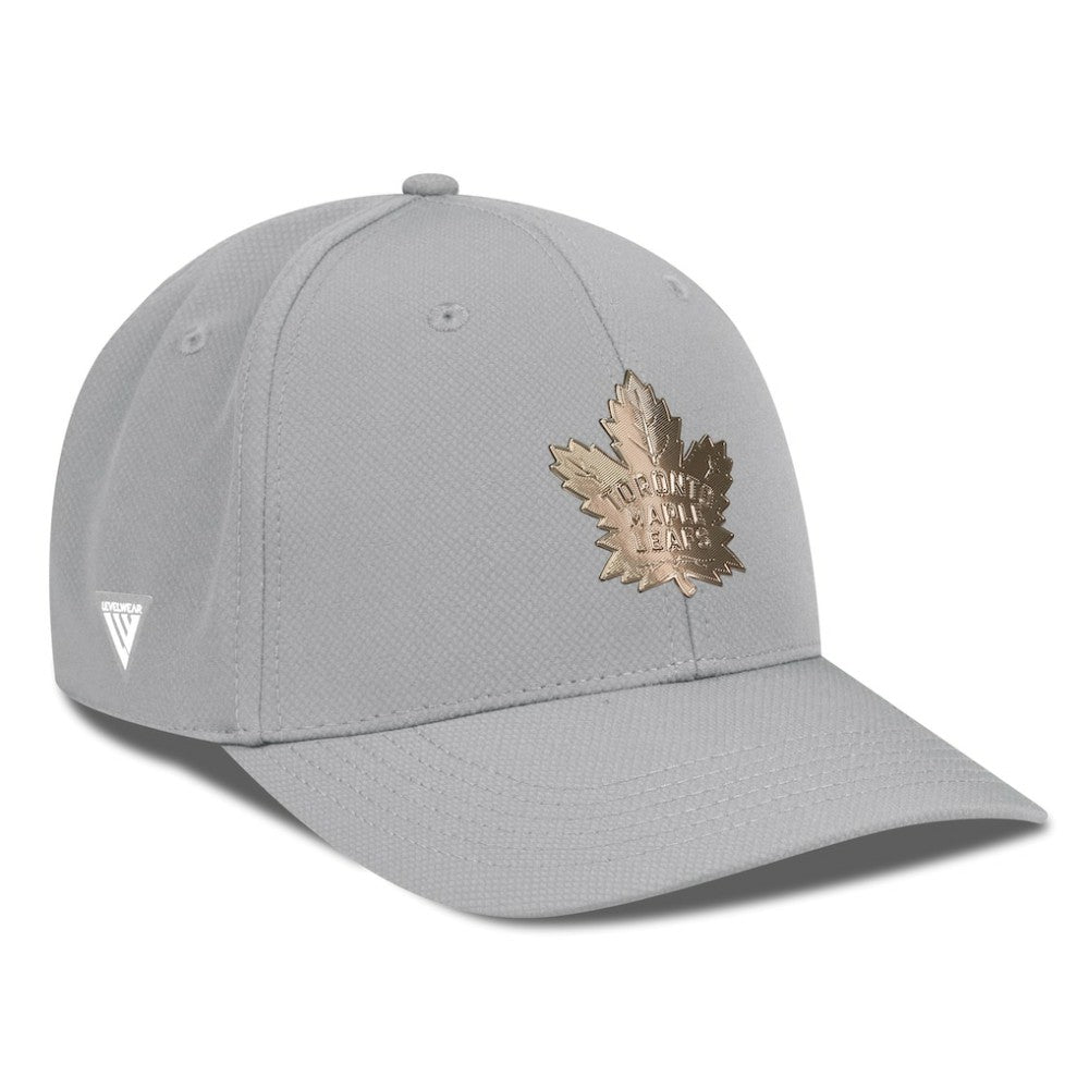 Toronto Maple Leafs Levelwear Rise Copper Insignia Flex Hat - Gray Hats