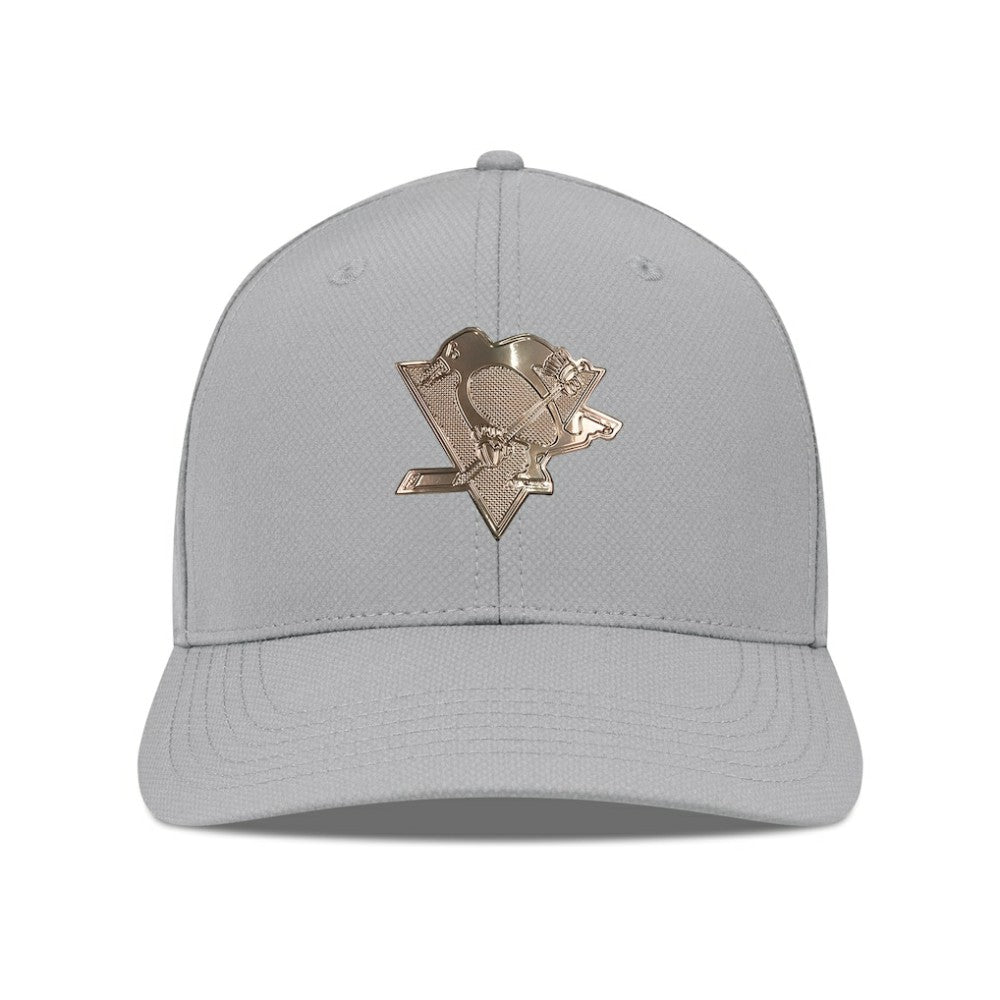 Pittsburgh Penguins Levelwear Rise Copper Insignia Flex Hat - Gray Hats