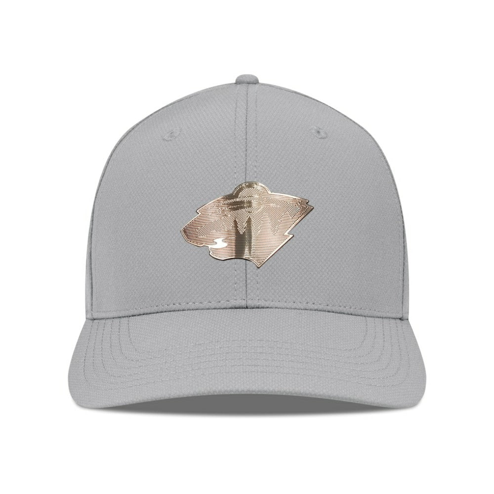 Minnesota Wild Levelwear Rise Copper Insignia Flex Hat - Gray Hats