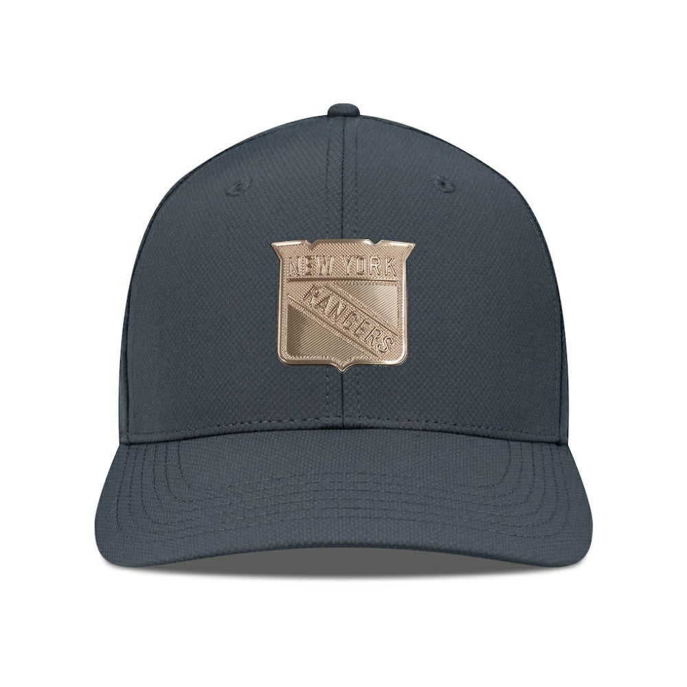 New York Rangers Levelwear Rise Copper Insignia Flex Hat - Charcoal Hats