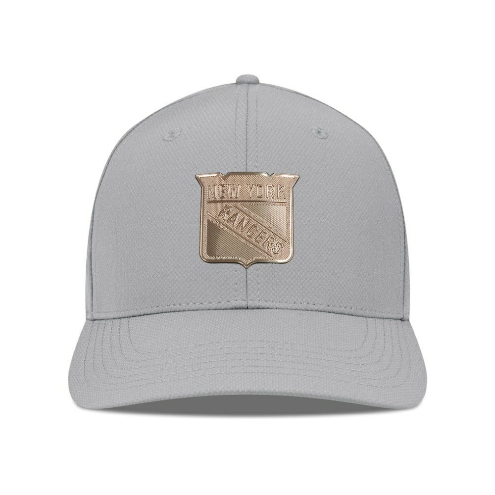New York Rangers Levelwear Rise Copper Insignia Flex Hat - Gray Hats