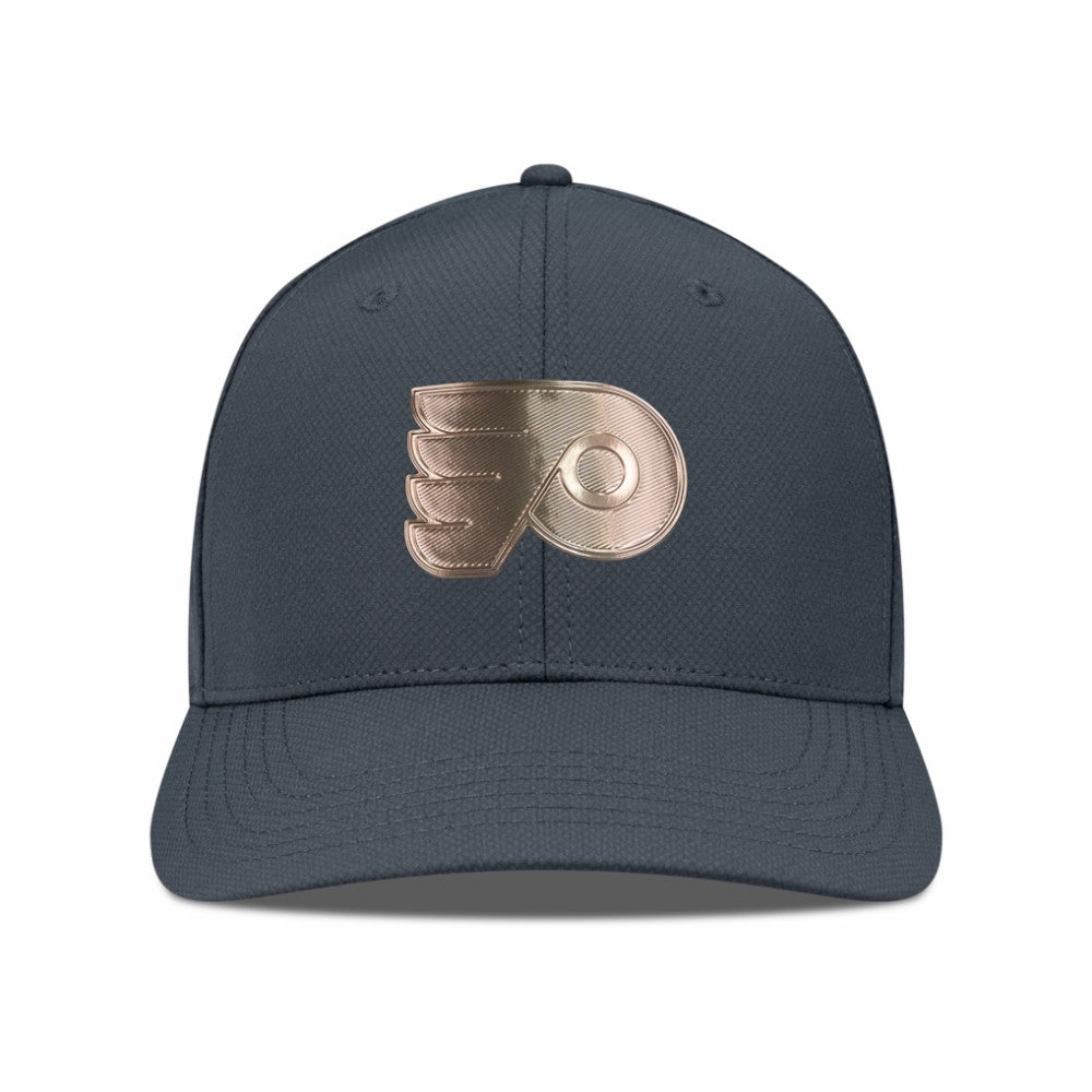 Philadelphia Flyers Levelwear Rise Copper Insignia Flex Hat - Charcoal Hats