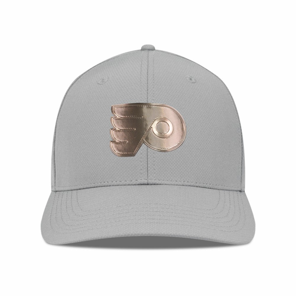 Philadelphia Flyers Levelwear Rise Copper Insignia Flex Hat - Gray Hats