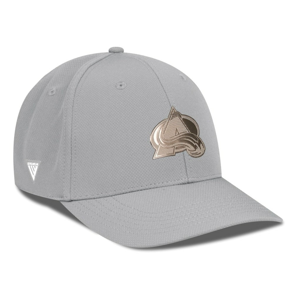 Colorado Avalanche Levelwear Rise Copper Insignia Flex Hat - Gray Hats