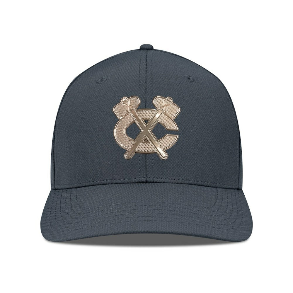 Chicago Blackhawks Levelwear Rise Copper Insignia Flex Hat - Charcoal Hats