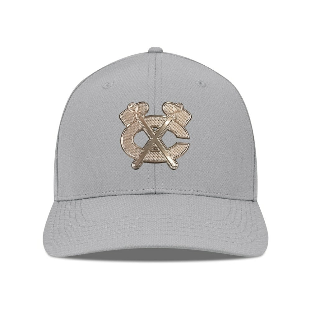 Chicago Blackhawks Levelwear Rise Copper Insignia Flex Hat - Gray Hats