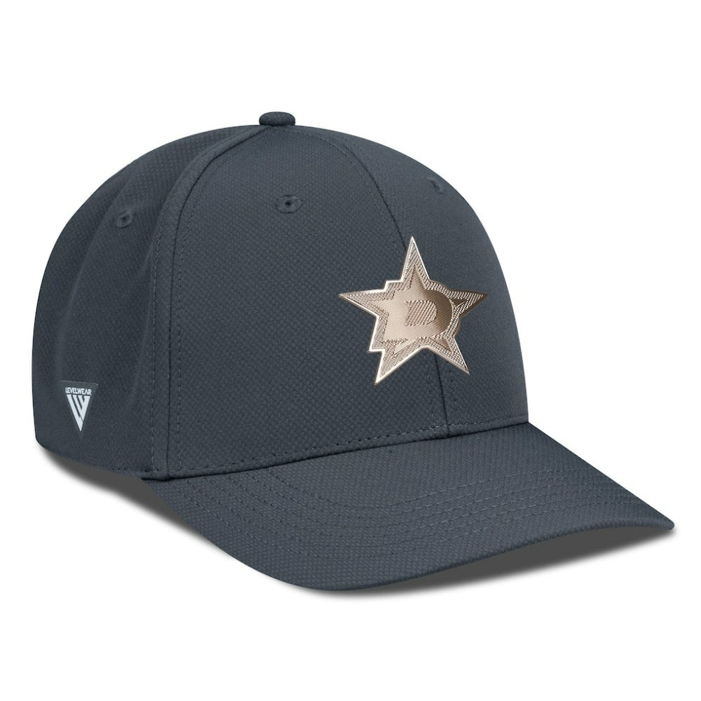 Dallas Stars Levelwear Rise Copper Insignia Flex Hat - Charcoal Hats