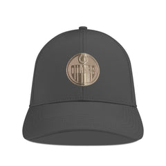 Edmonton Oilers Levelwear Ascend Copper Insignia Vented Adjustable Hat - Charcoal Hats