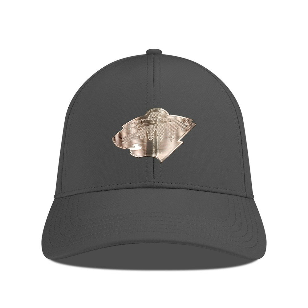 Minnesota Wild Levelwear Ascend Copper Insignia Vented Adjustable Hat - Charcoal Hats