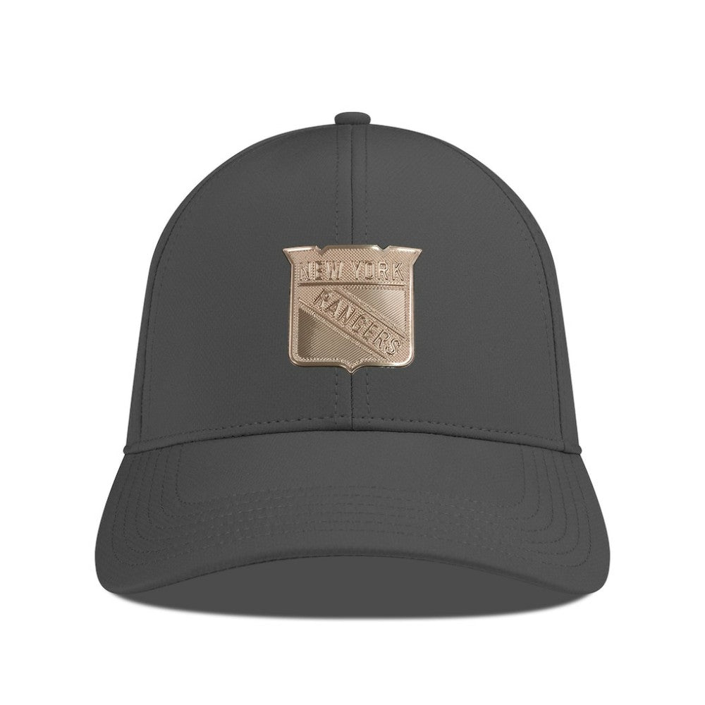 New York Rangers Levelwear Ascend Copper Insignia Vented Adjustable Hat - Charcoal Hats