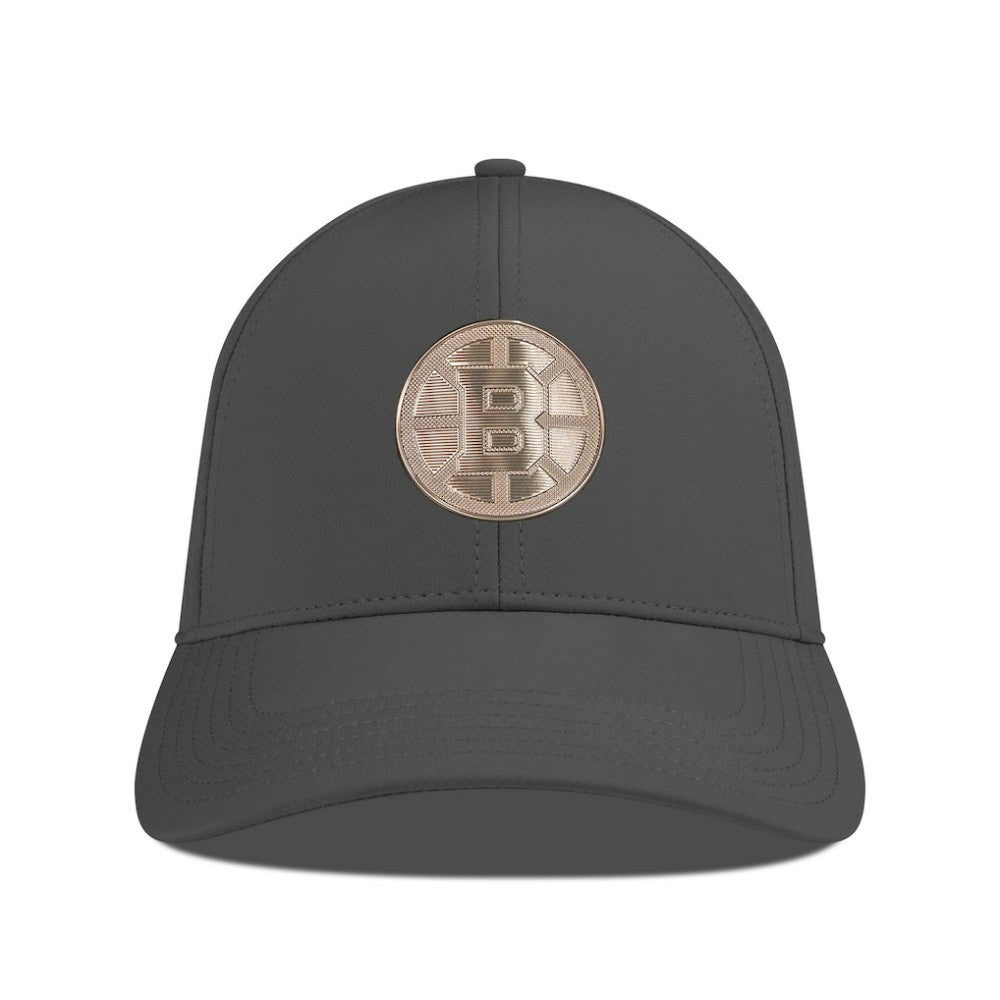 Boston Bruins Levelwear Ascend Copper Insignia Vented Adjustable Hat - Charcoal Hats
