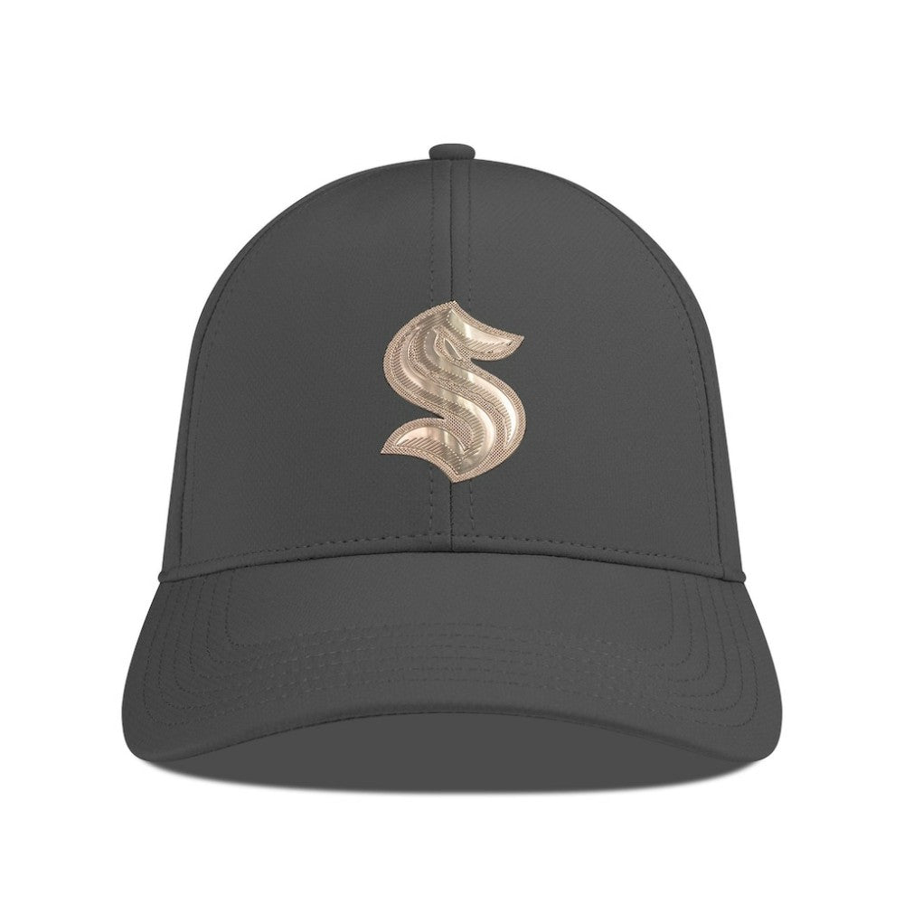 Seattle Kraken Levelwear Ascend Copper Insignia Vented Adjustable Hat - Charcoal Hats