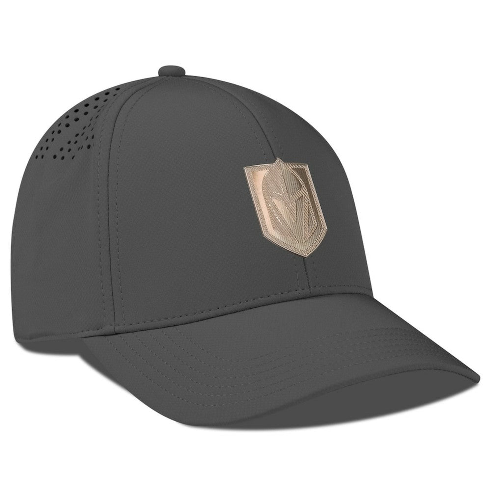 Vegas Golden Knights Levelwear Ascend Copper Insignia Vented Adjustable Hat - Charcoal Hats
