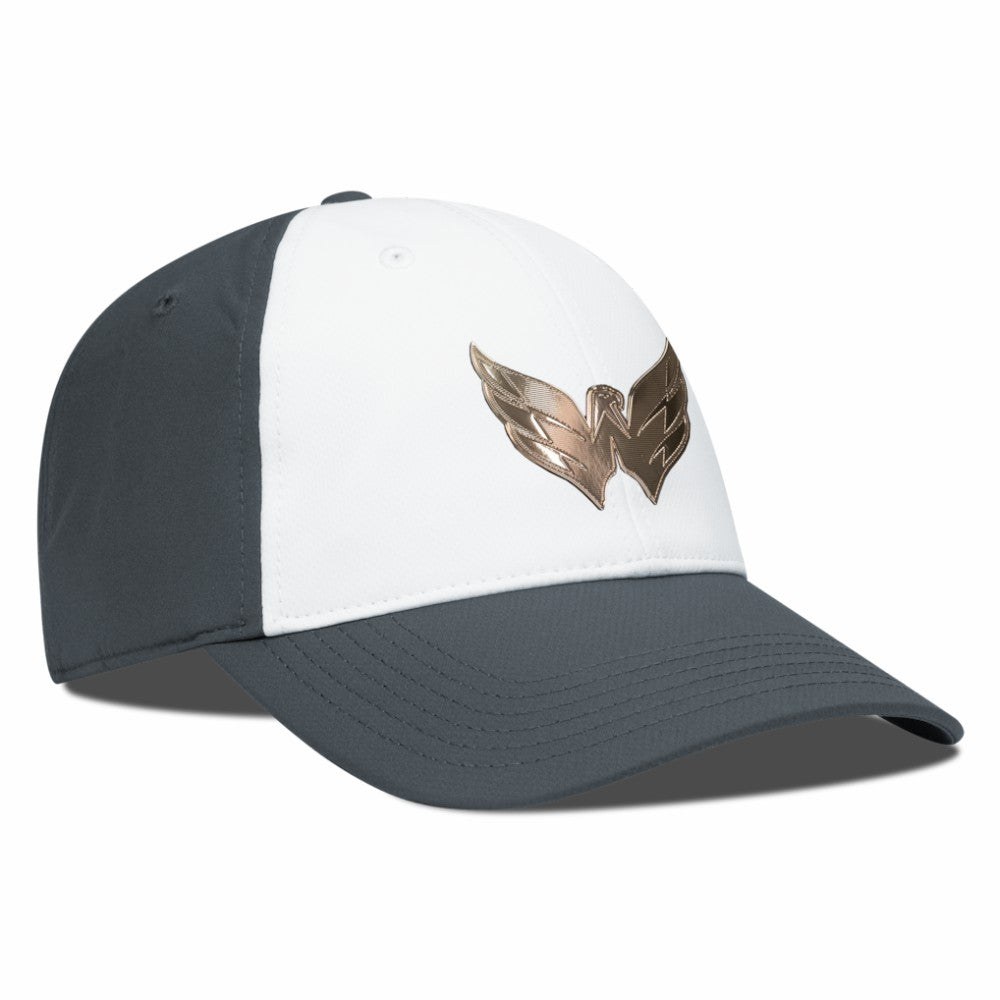 Washington Capitals Levelwear Endure Copper Insignia Adjustable Hat - White/Charcoal Hats