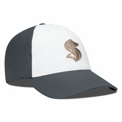 Seattle Kraken Levelwear Endure Copper Insignia Adjustable Hat - White/Charcoal Hats