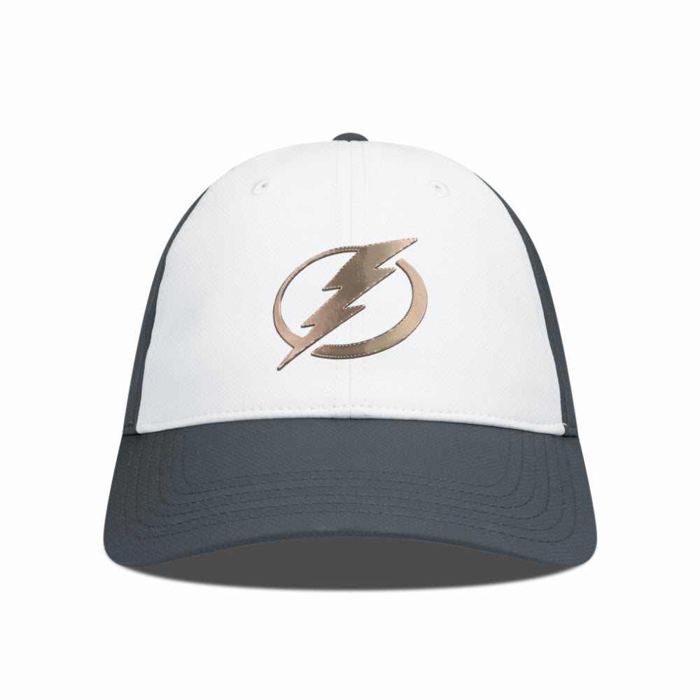 Tampa Bay Lightning Levelwear Endure Copper Insignia Adjustable Hat - White/Charcoal Hats