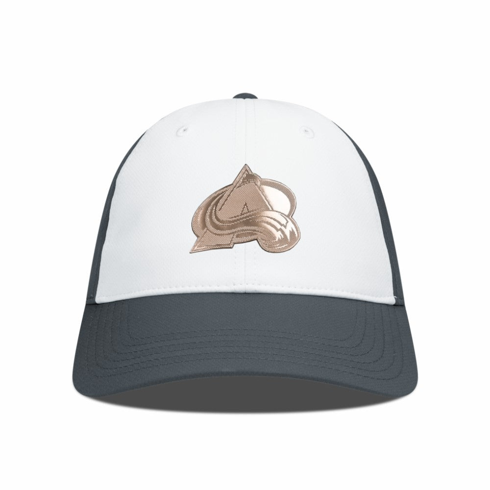 Colorado Avalanche Levelwear Endure Copper Insignia Adjustable Hat - White/Charcoal Hats