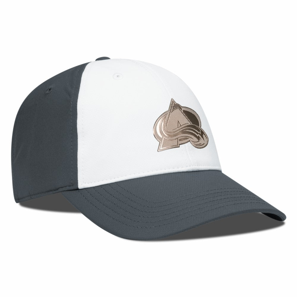 Colorado Avalanche Levelwear Endure Copper Insignia Adjustable Hat - White/Charcoal Hats