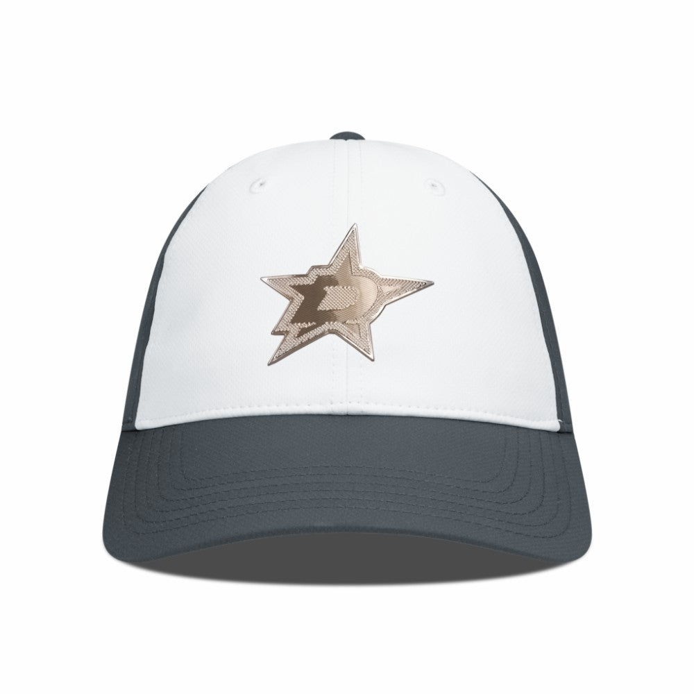 Dallas Stars Levelwear Endure Copper Insignia Adjustable Hat - White/Charcoal Hats