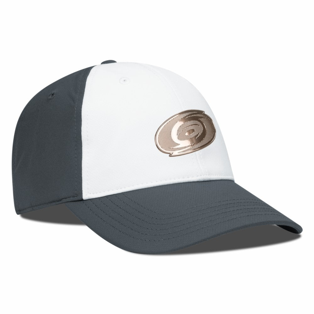 Carolina Hurricanes Levelwear Endure Copper Insignia Adjustable Hat - White/Charcoal Hats