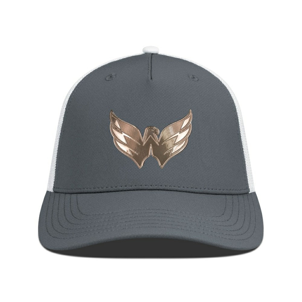 Washington Capitals Levelwear Signal Copper Insignia Trucker Adjustable Hat - Charcoal/White Hats