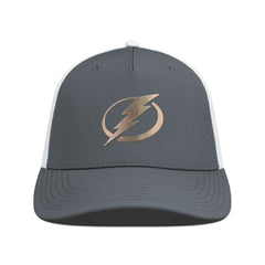 Tampa Bay Lightning Levelwear Signal Copper Insignia Trucker Adjustable Hat - Charcoal/White Hats