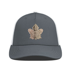 Toronto Maple Leafs Levelwear Signal Copper Insignia Trucker Adjustable Hat - Charcoal/White Hats