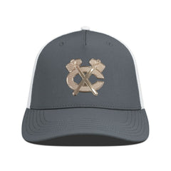 Chicago Blackhawks Levelwear Signal Copper Insignia Trucker Adjustable Hat - Charcoal/White Hats