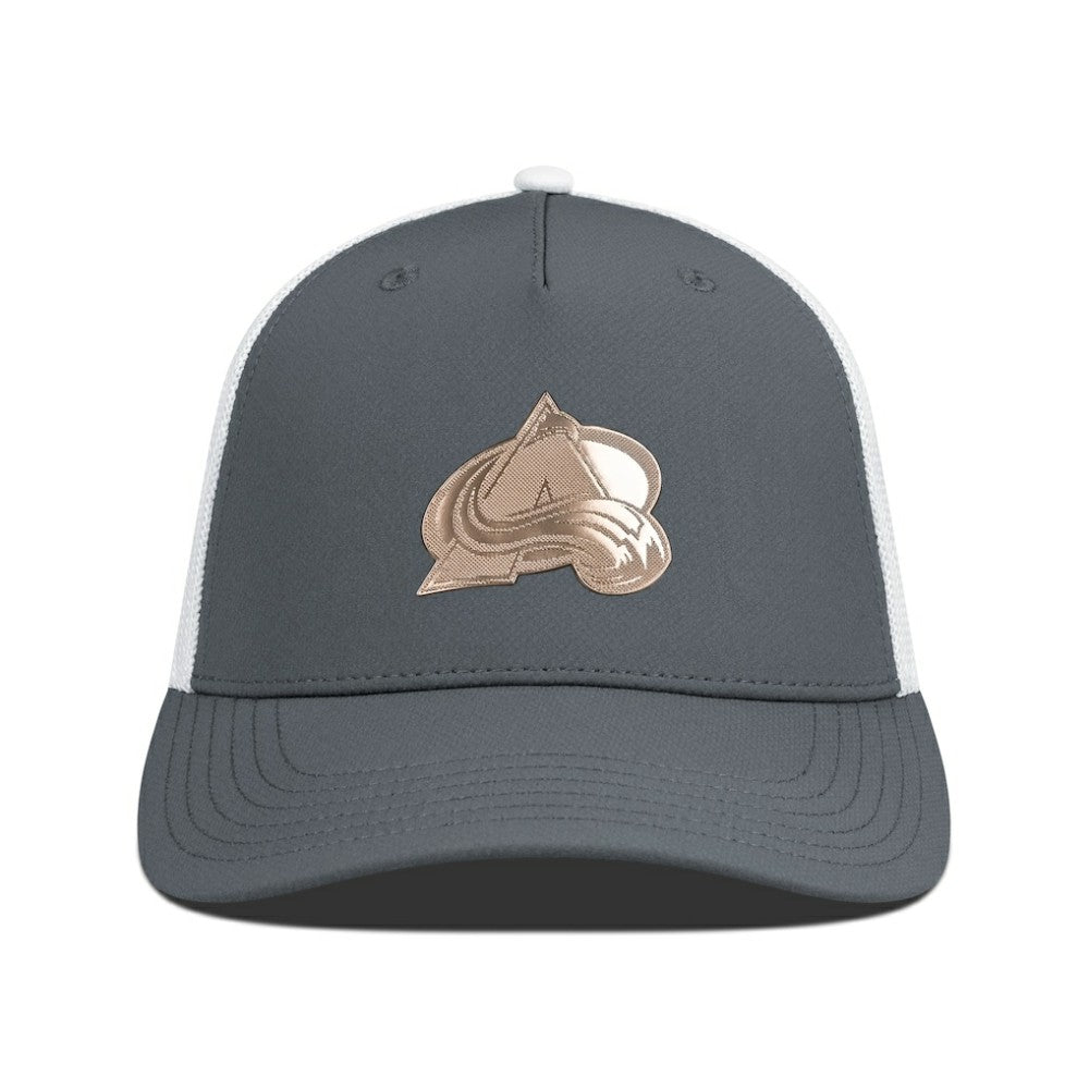 Colorado Avalanche Levelwear Signal Copper Insignia Trucker Adjustable Hat - Charcoal/White Hats