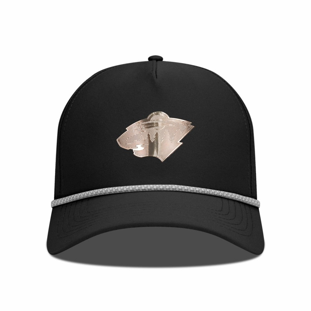 Minnesota Wild Levelwear Gordon Copper Insignia Vented Adjustable Hat - Black Hats