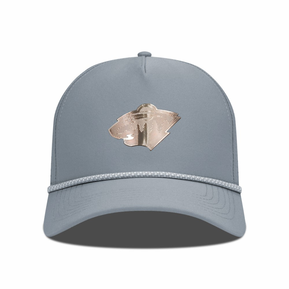 Minnesota Wild Levelwear Gordon Copper Insignia Vented Adjustable Hat - Gray Hats