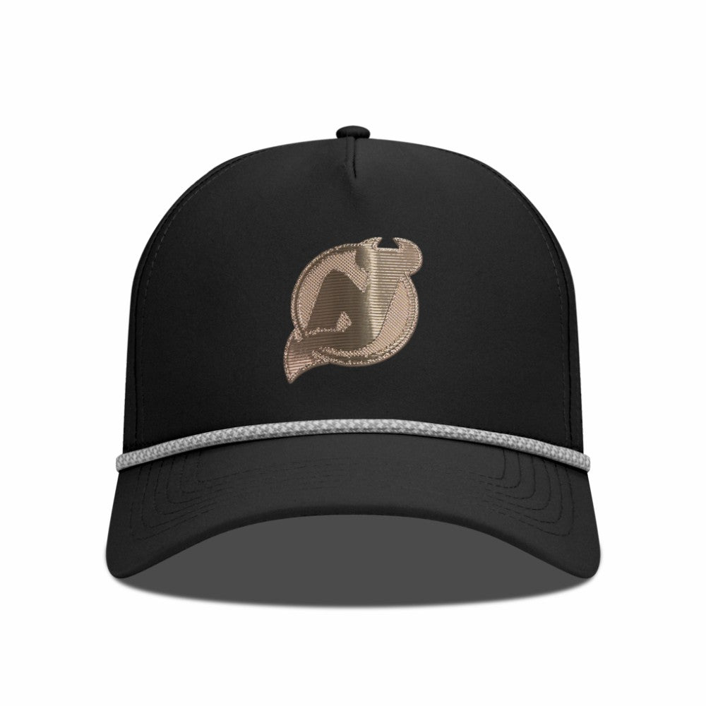 New Jersey Devils Levelwear Gordon Copper Insignia Vented Adjustable Hat - Black Jerseys