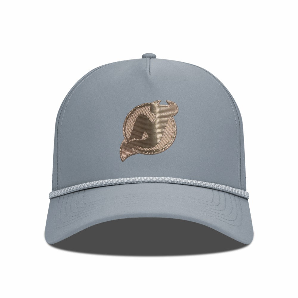 New Jersey Devils Levelwear Gordon Copper Insignia Vented Adjustable Hat - Gray Jerseys