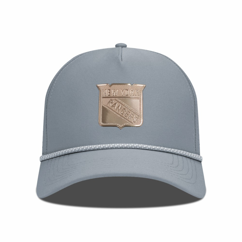 New York Rangers Levelwear Gordon Copper Insignia Vented Adjustable Hat - Gray Hats