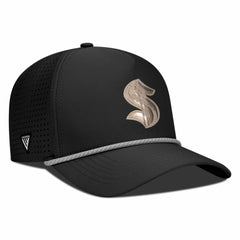 Seattle Kraken Levelwear Gordon Copper Insignia Vented Adjustable Hat - Black Hats