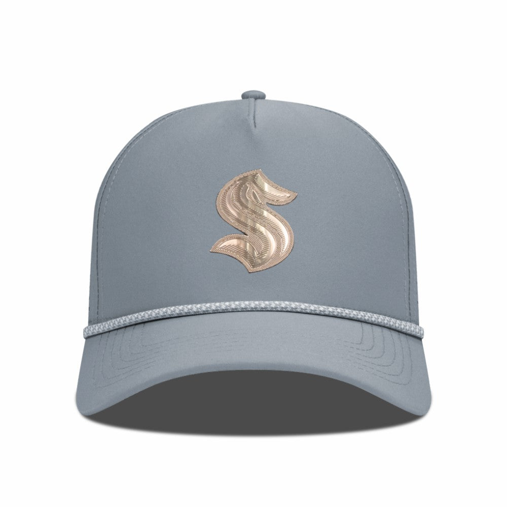 Seattle Kraken Levelwear Gordon Copper Insignia Vented Adjustable Hat - Gray Hats