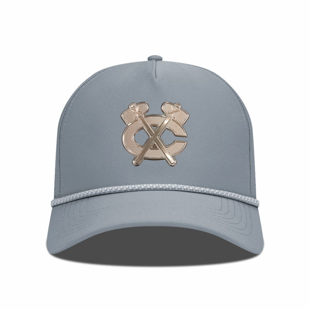 Chicago Blackhawks Levelwear Gordon Copper Insignia Vented Adjustable Hat - Gray Hats