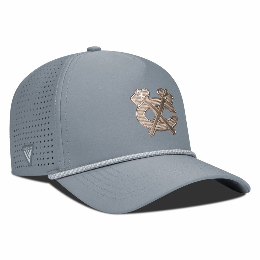 Chicago Blackhawks Levelwear Gordon Copper Insignia Vented Adjustable Hat - Gray Hats