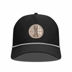 Boston Bruins Levelwear Gordon Copper Insignia Vented Adjustable Hat - Black Hats