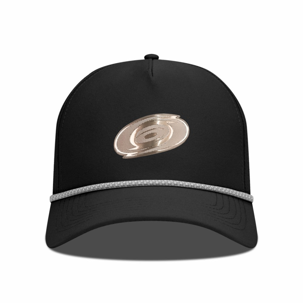 Carolina Hurricanes Levelwear Gordon Copper Insignia Vented Adjustable Hat - Black Hats