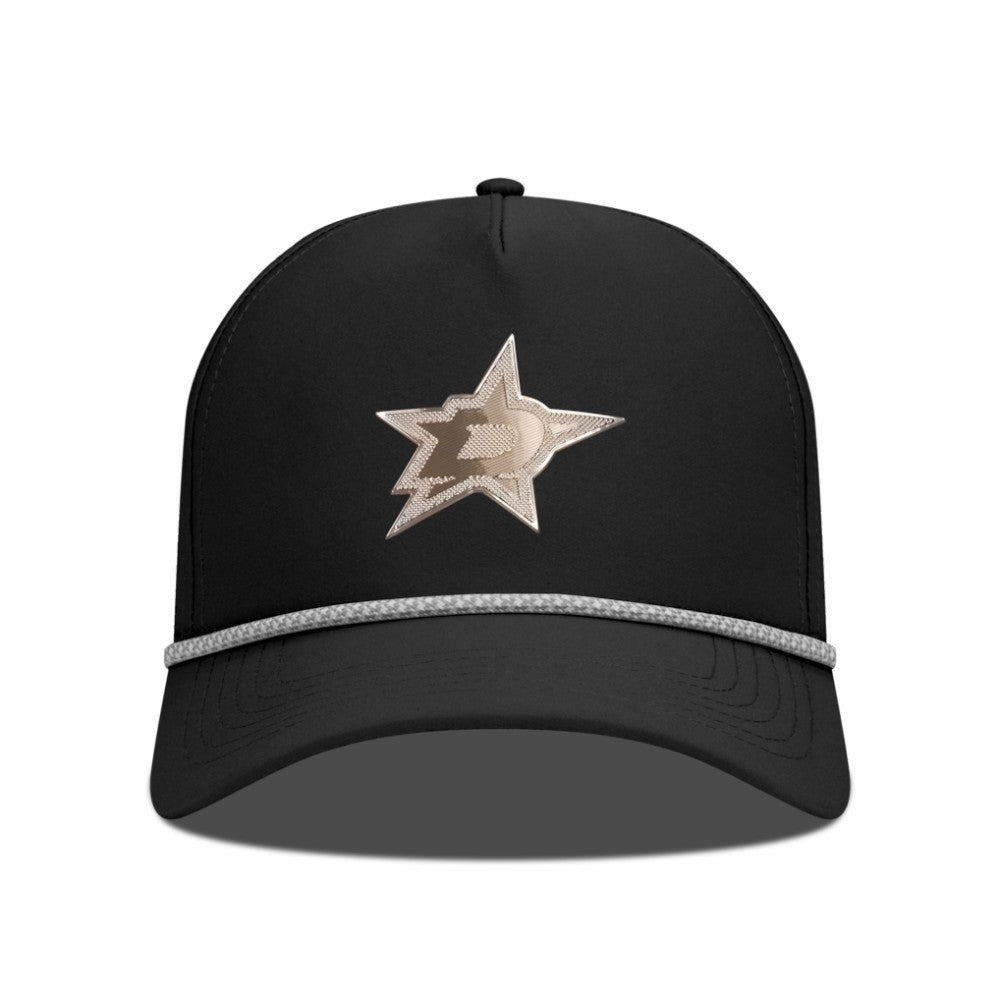 Dallas Stars Levelwear Gordon Copper Insignia Vented Adjustable Hat - Black Hats