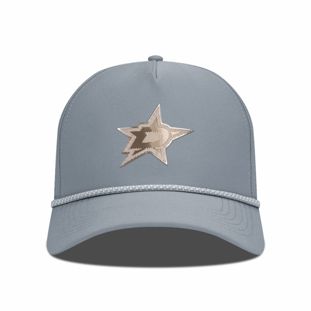 Dallas Stars Levelwear Gordon Copper Insignia Vented Adjustable Hat - Gray Hats