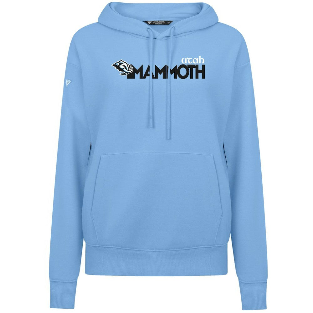 Utah Mammoth Levelwear Women's Adorn Wedge Pullover Hoodie - Light Blue Hoodies
