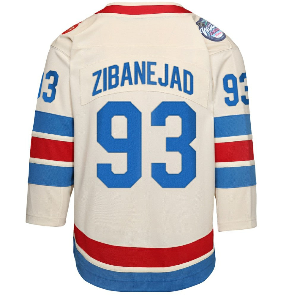 Mika Zibanejad New York Rangers Outerstuff Youth 2026 NHL Winter Classic Premier Jersey - White Jerseys
